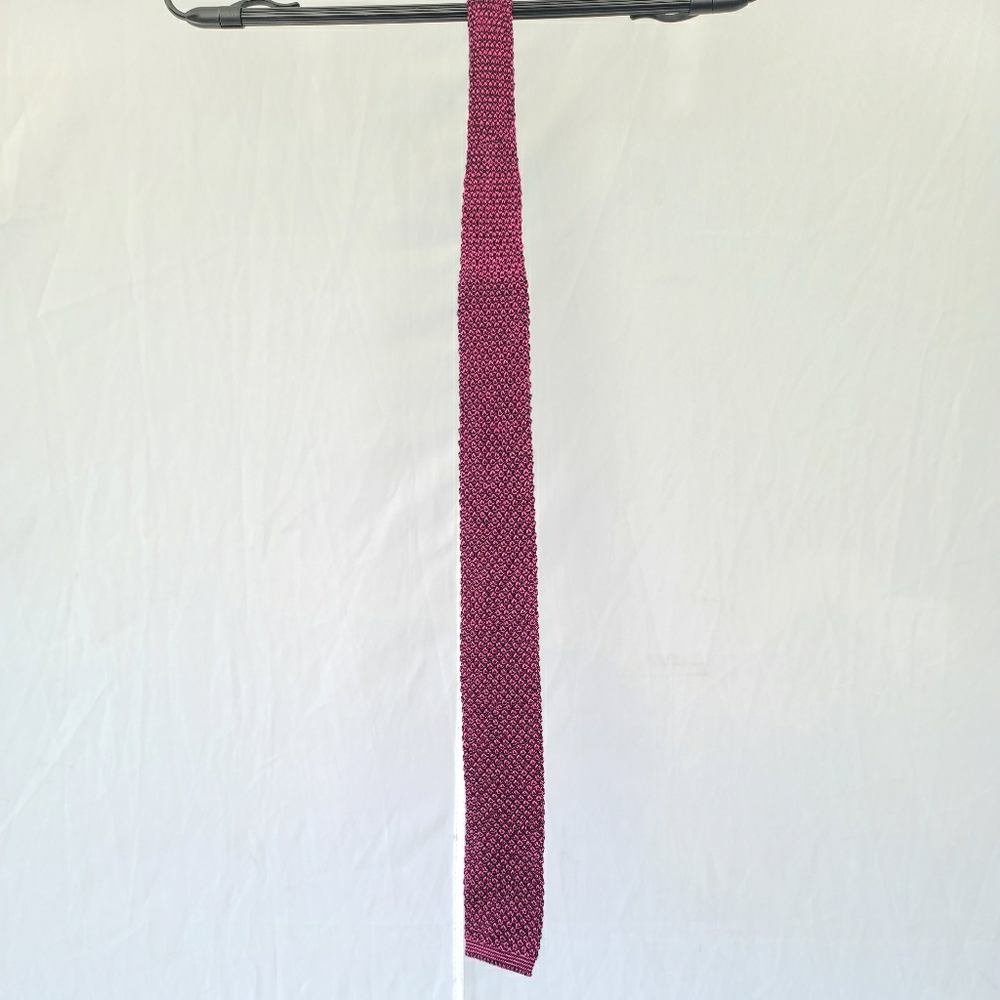 Tom ford pink/black knit tie